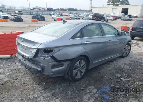 2015 Hyundai Sonata Hybrid Limited из США, поврежденный, VIN KMHEC4A49FA121548